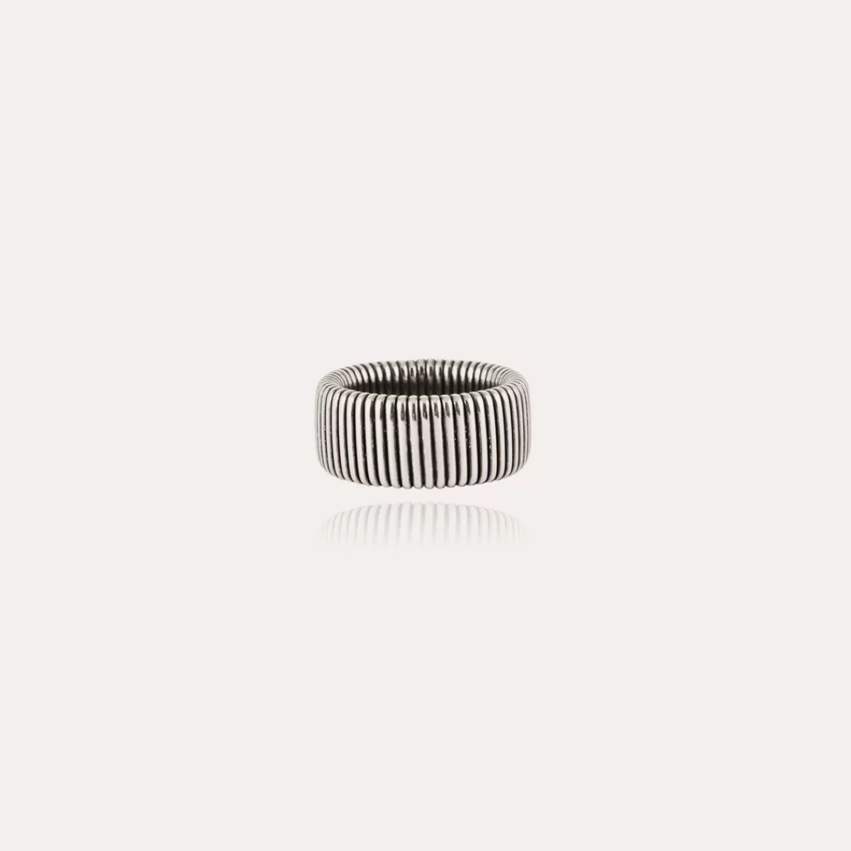 Gas Bijoux Bague Aida argentée New