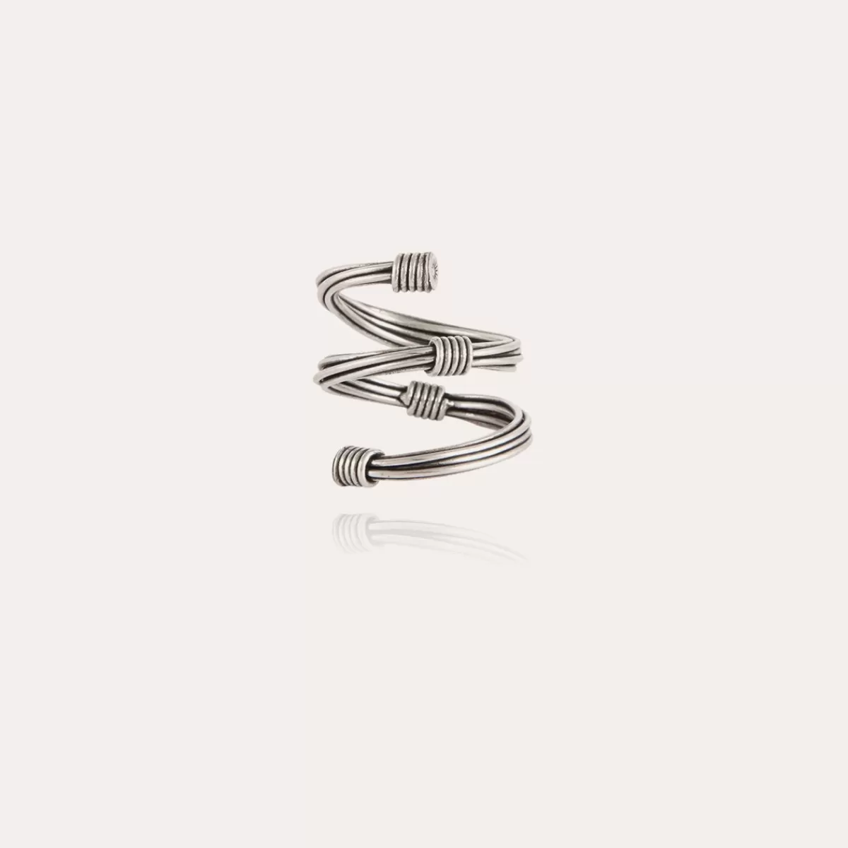 Gas Bijoux Bague Ariane Liane argentée Hot