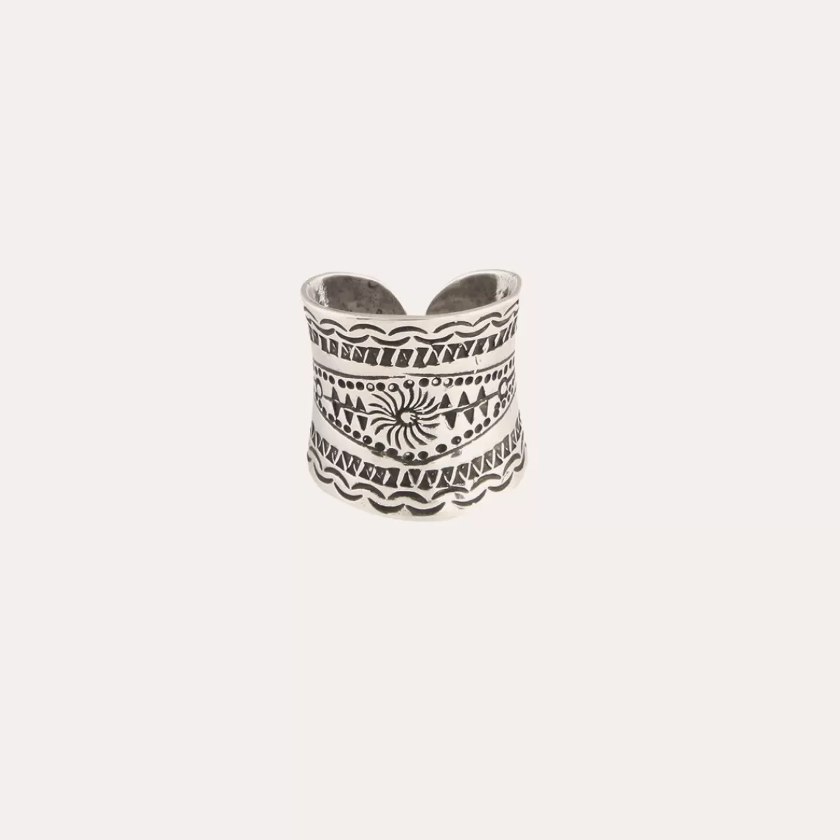 Gas Bijoux Bague Cancun grand modèle argentée Shop