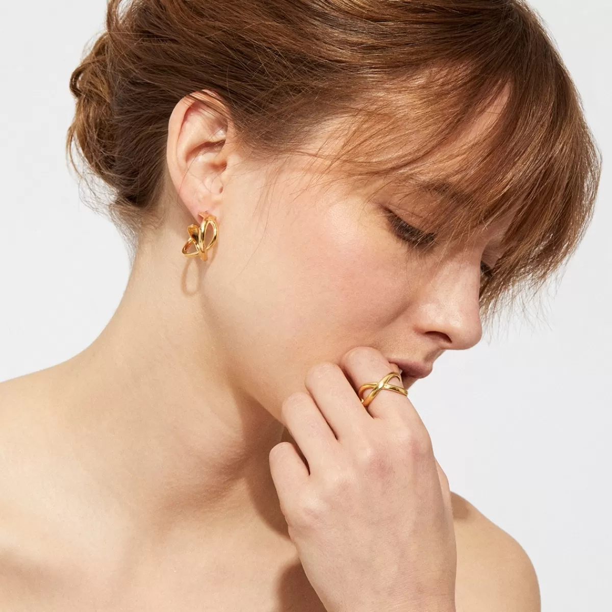 Gas Bijoux Bague Destinée dorée Hot