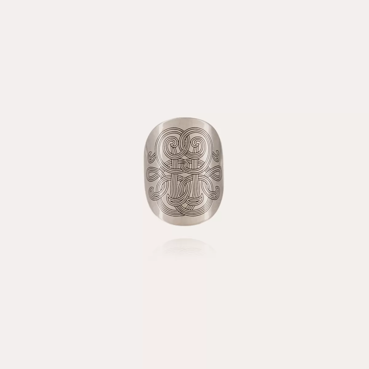 Gas Bijoux Bague Diva bombée argentée Cheap