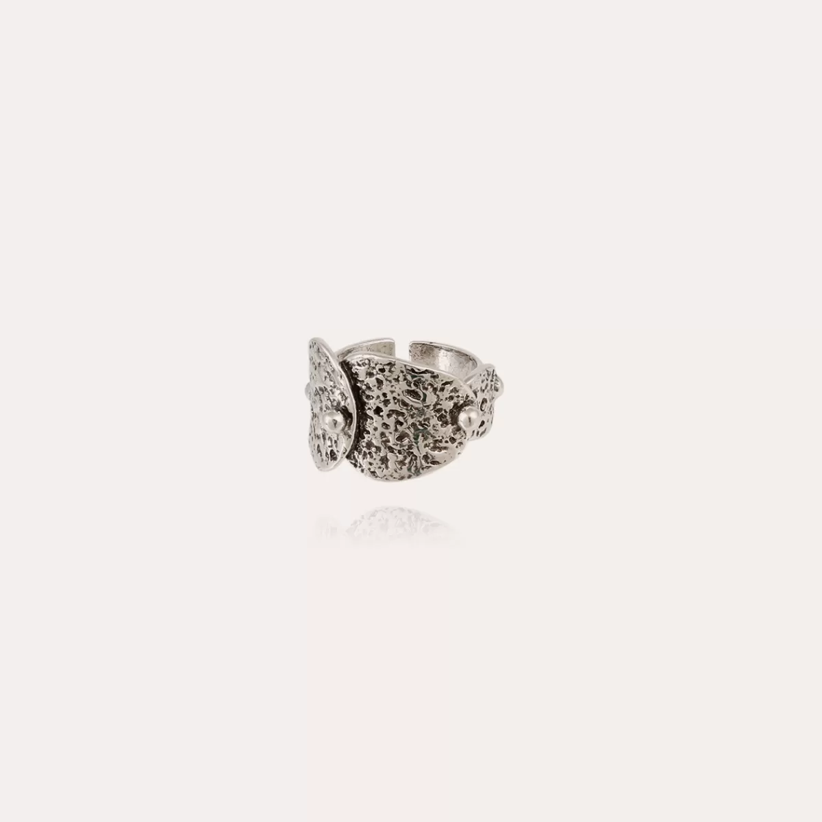 Gas Bijoux Bague Eclipse argentée New