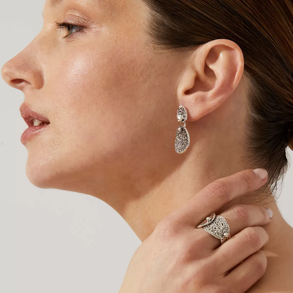 Gas Bijoux Bague Eclipse argentée New