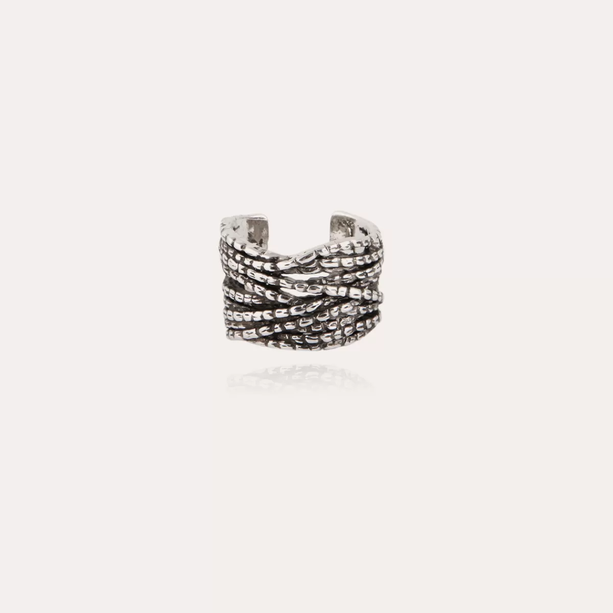 Gas Bijoux Bague Liane manchette argentée Shop