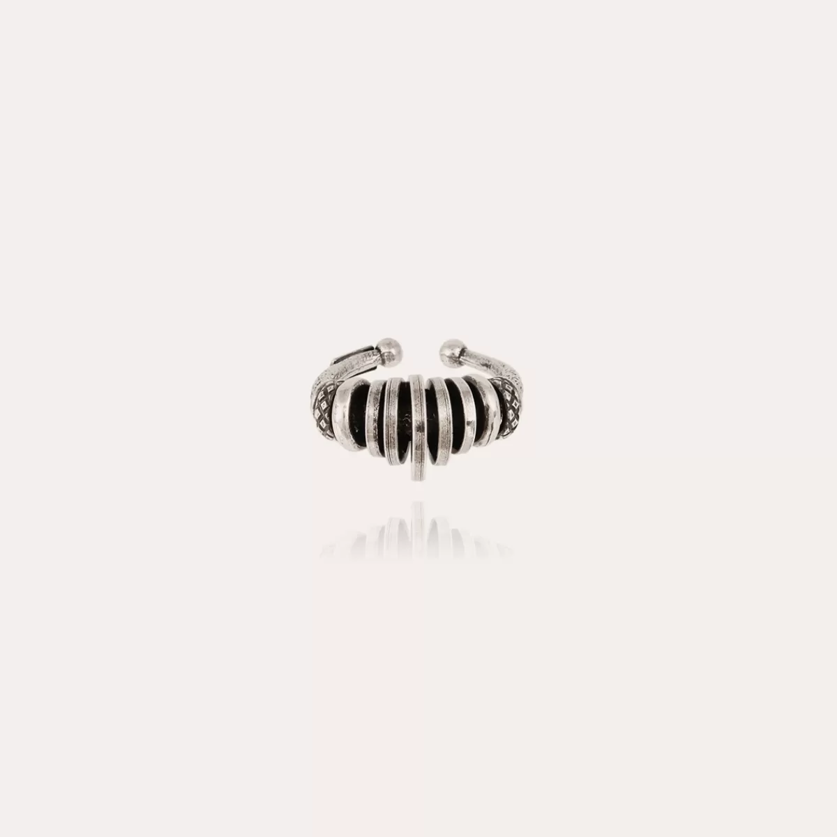 Gas Bijoux Bague Maranzana jonc argentée Outlet