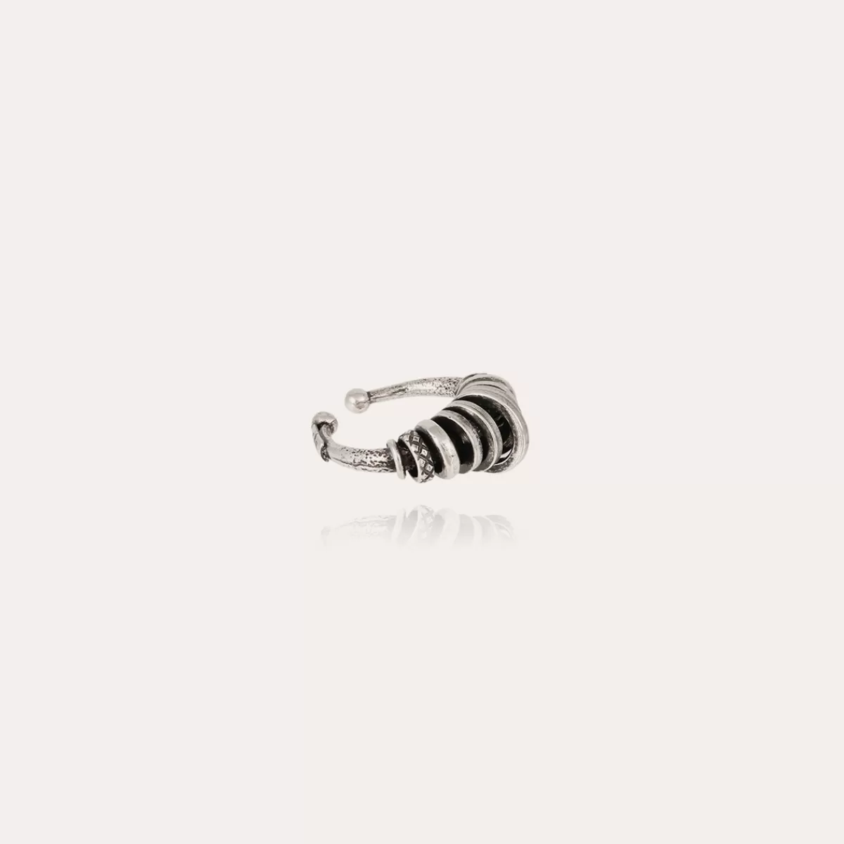 Gas Bijoux Bague Maranzana jonc argentée Outlet
