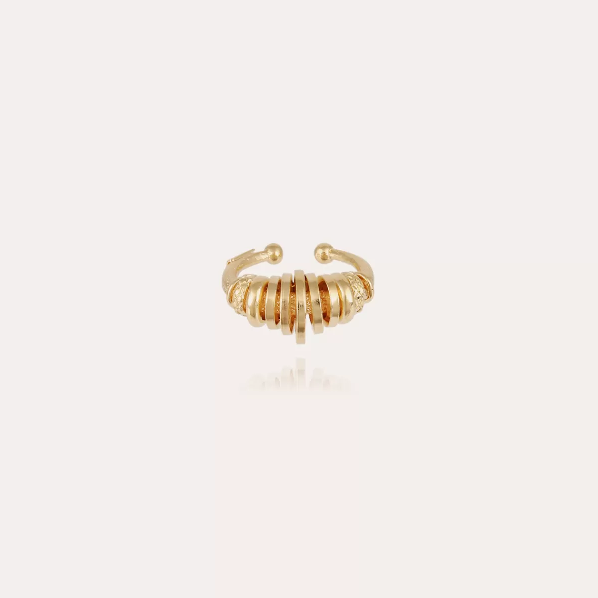 Gas Bijoux Bague Maranzana jonc dorée Cheap