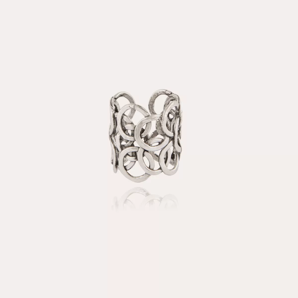 Gas Bijoux Bague Olympie argentée Flash Sale
