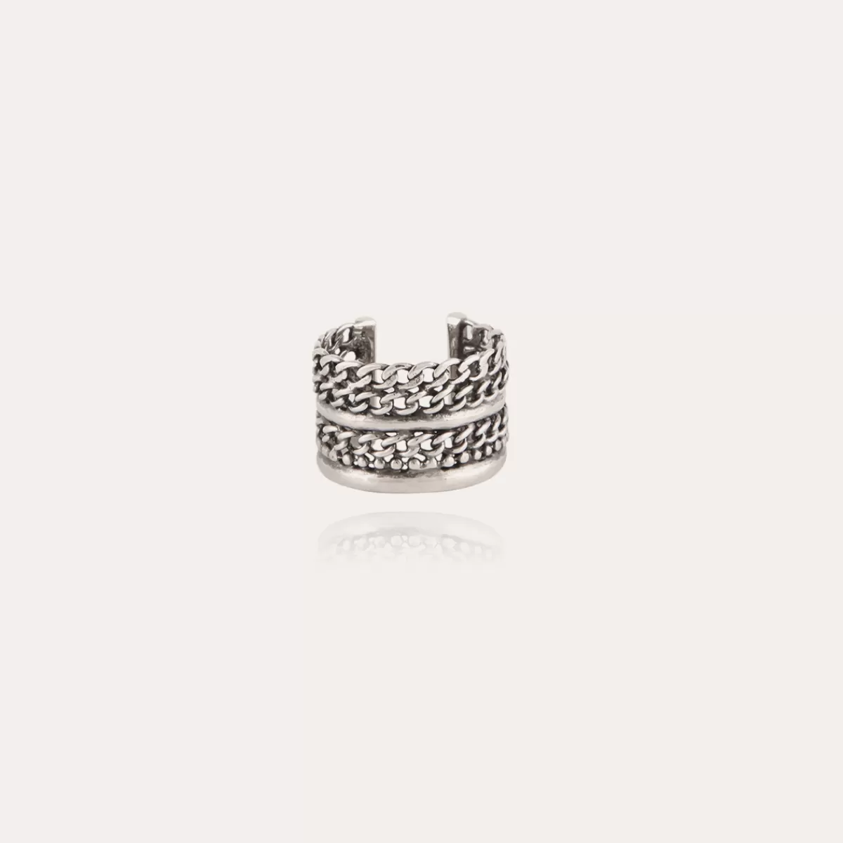 Gas Bijoux Bague Rafael grand modèle argentée Discount