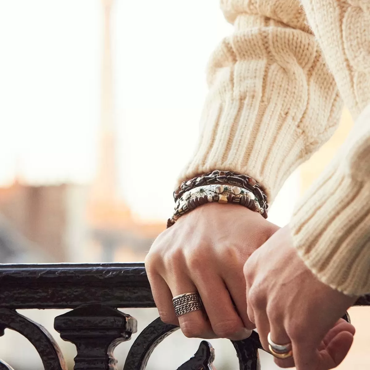 Gas Bijoux Bague Rafael grand modèle argentée Discount
