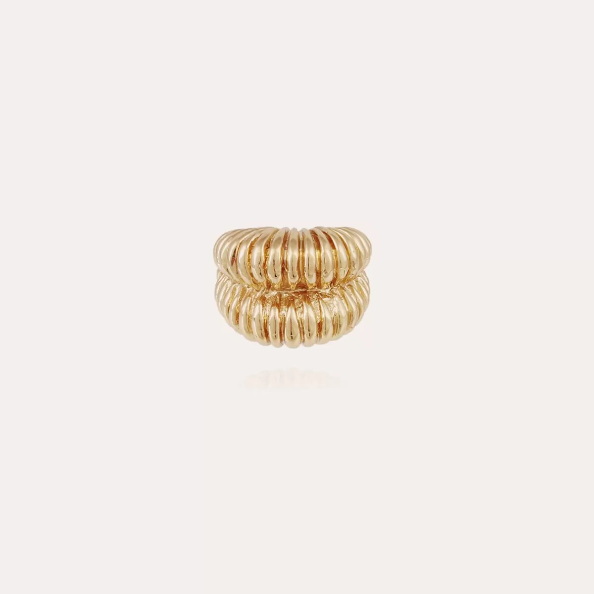Gas Bijoux Bague Tiki dorée Discount