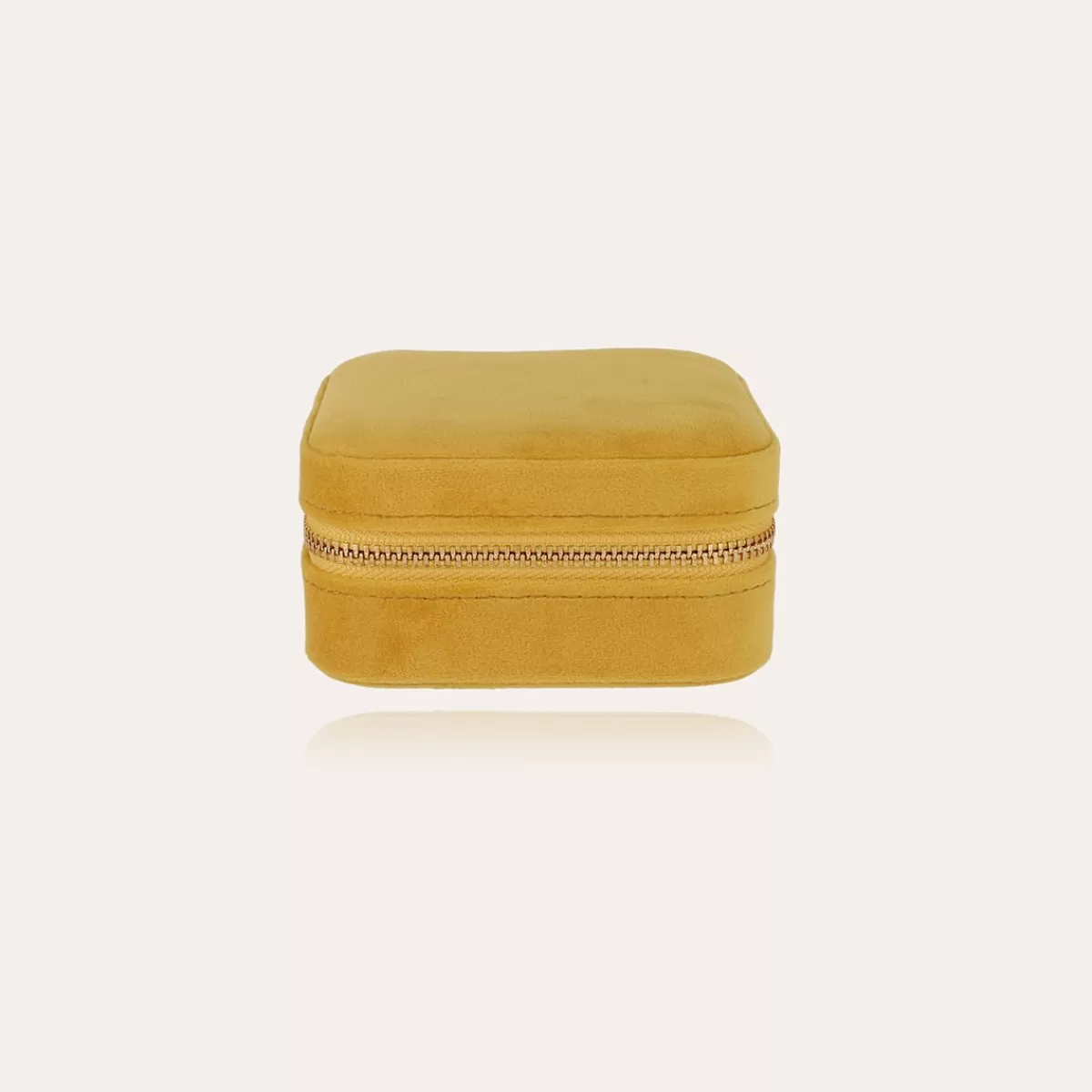 Gas Bijoux Boîte à bijoux velours petit modèle - Jaune Best Sale