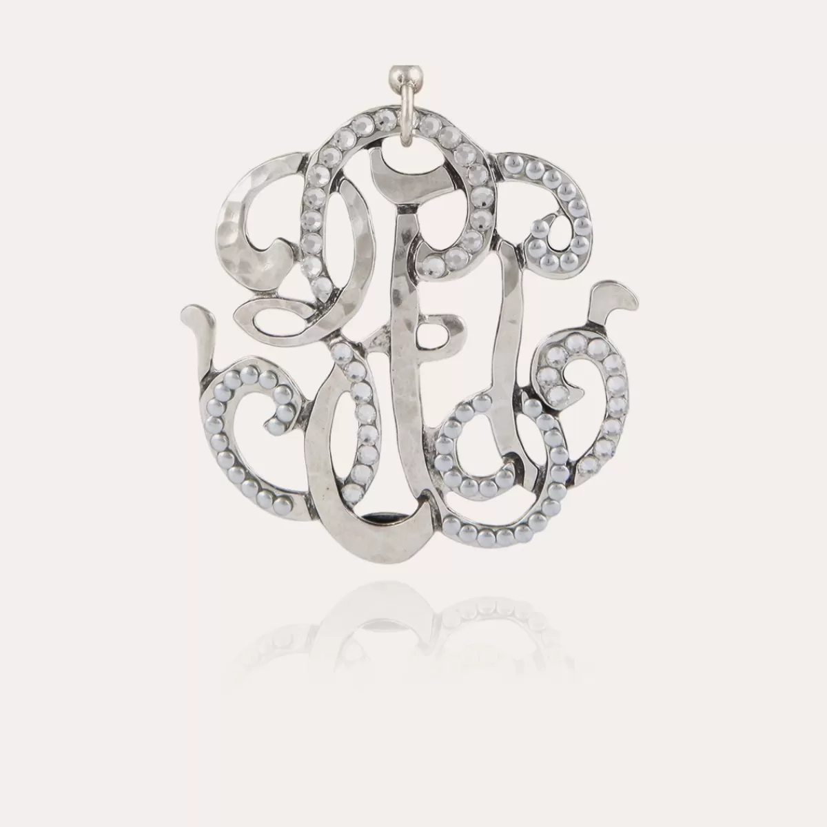 Gas Bijoux Boucles d'oreilles Arabesque grand modèle argentées Sale