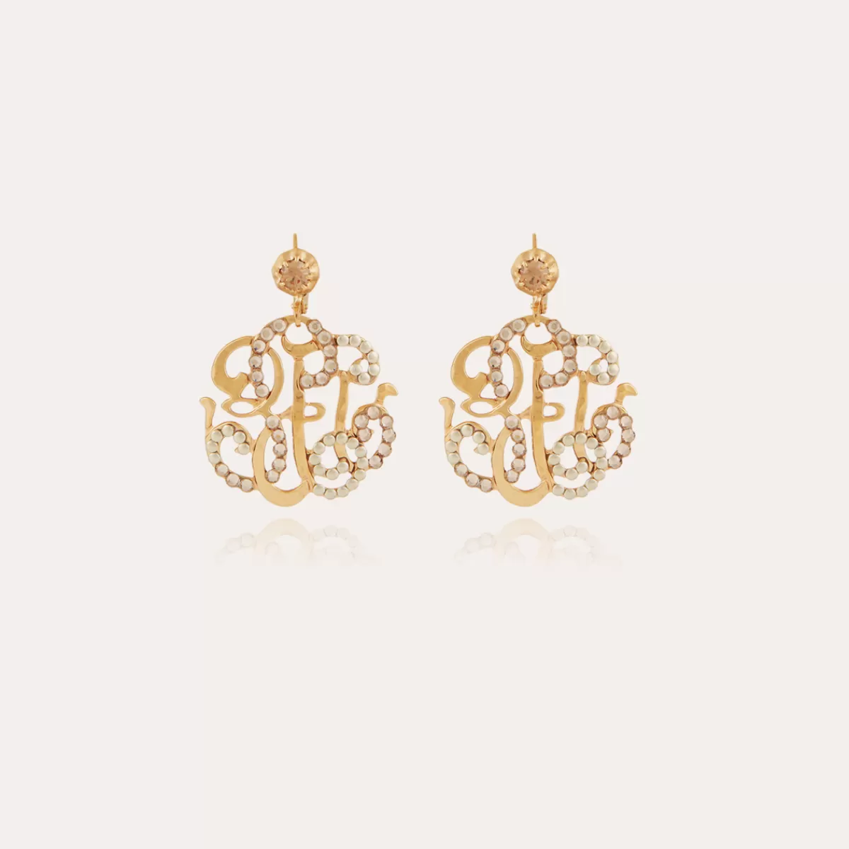 Gas Bijoux Boucles d'oreilles Arabesque petit modèle dorées Shop