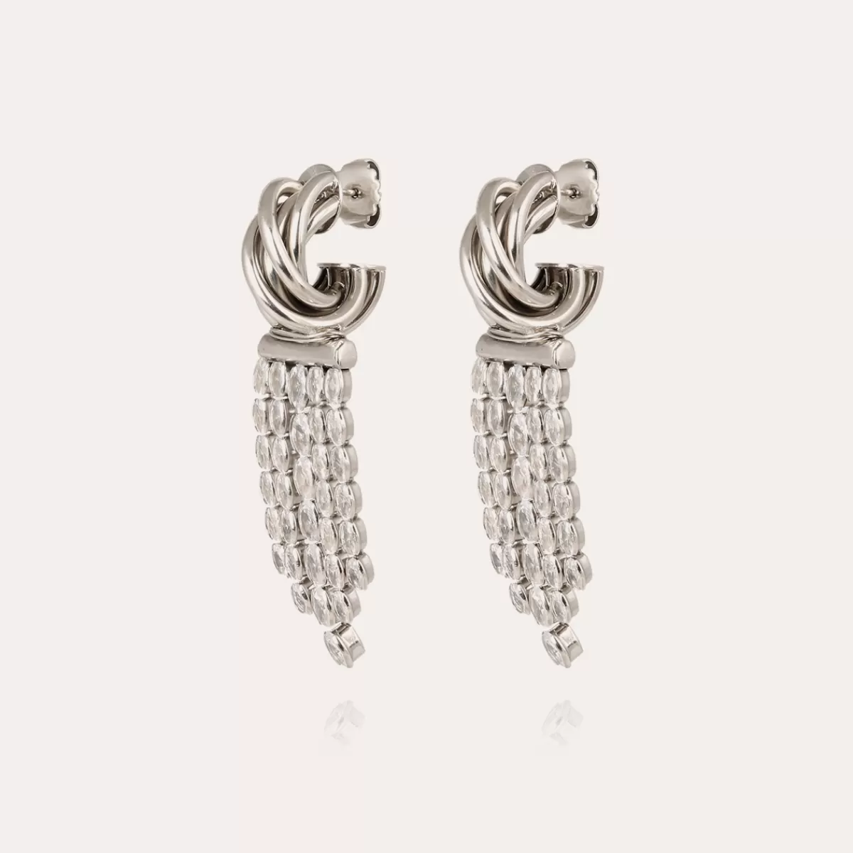 Gas Bijoux Boucles d'oreilles Atik Riviera mini argentées - Zircone Shop