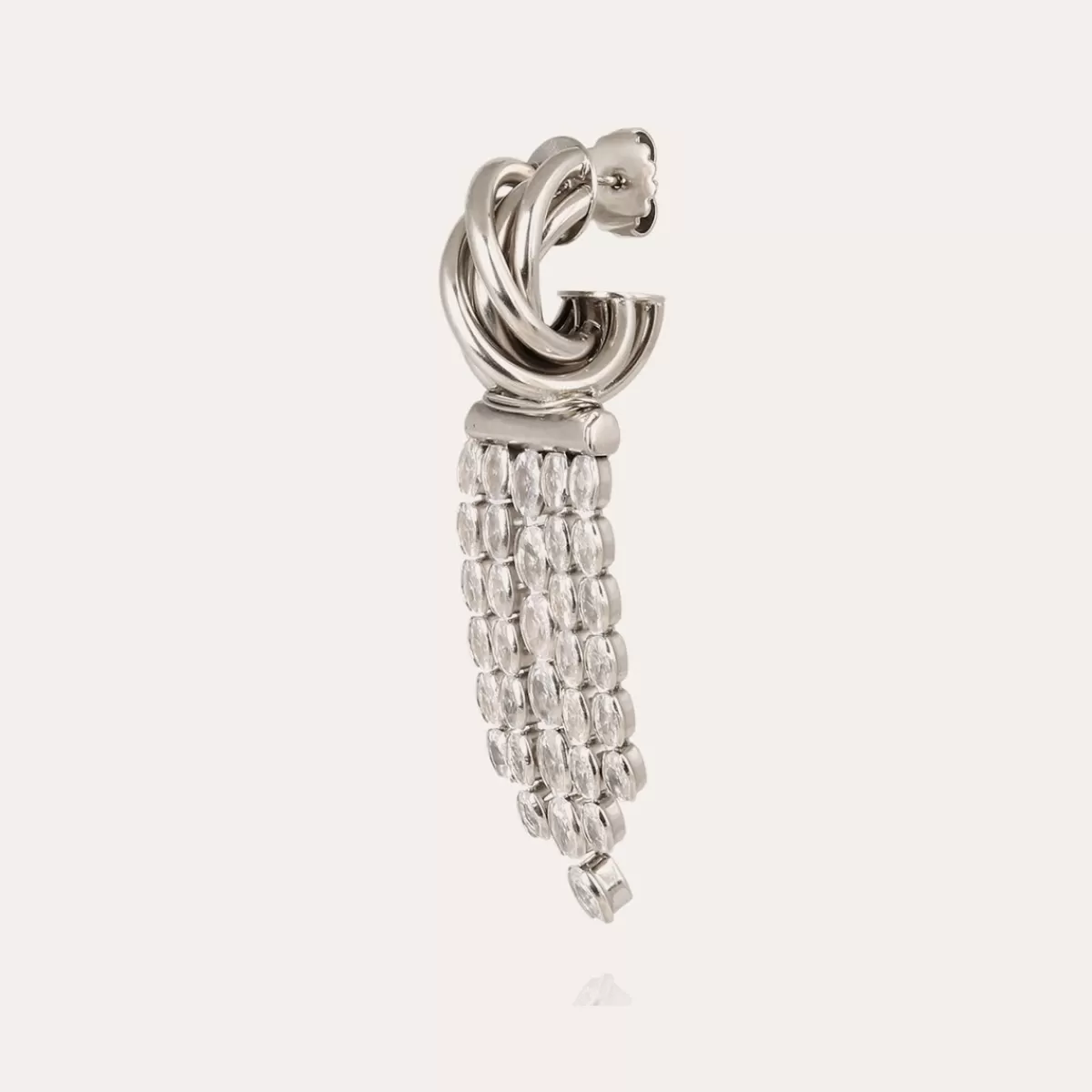 Gas Bijoux Boucles d'oreilles Atik Riviera mini argentées - Zircone Shop