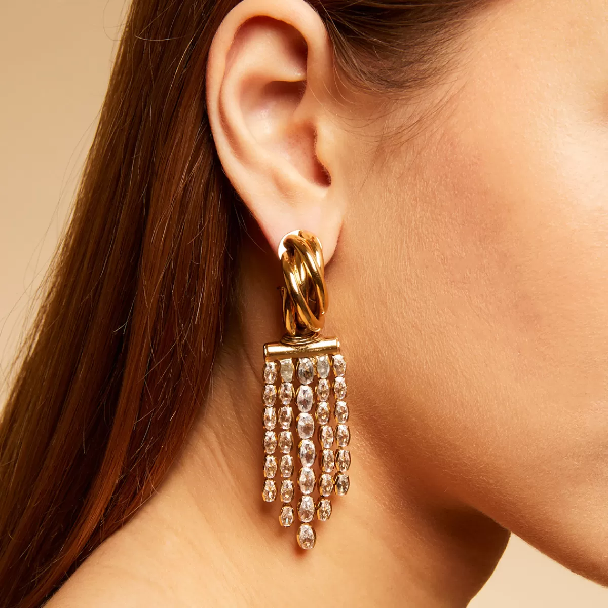 Gas Bijoux Boucles d'oreilles Atik Riviera mini dorées - Zircone Online