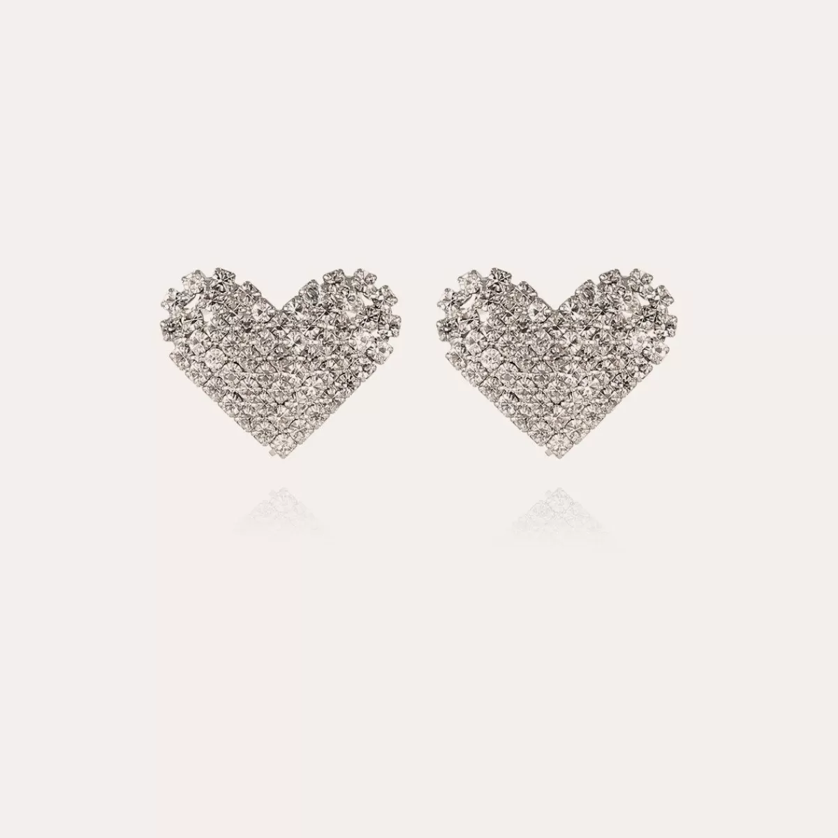 Gas Bijoux Boucles d'oreilles Ava argentées Cristal Clearance