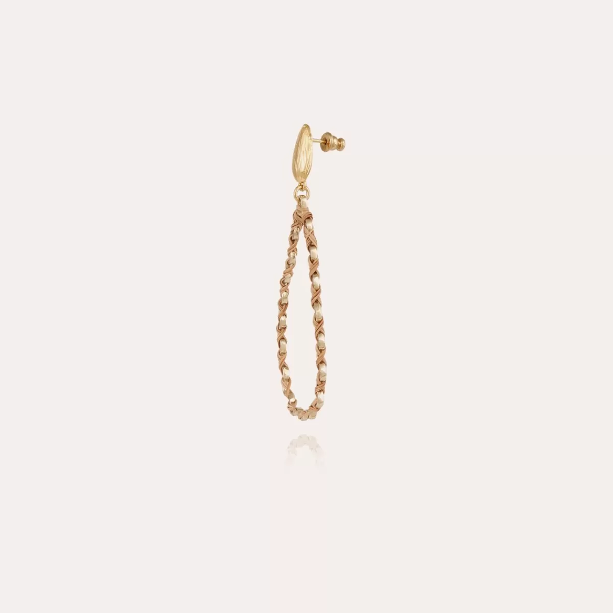 Gas Bijoux Boucles d'oreilles Beyby petit modèle dorées - Osier - Collection 55 ans Cheap
