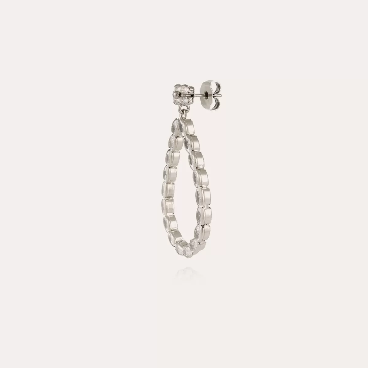 Gas Bijoux Boucles d'oreilles Bibi Riviera argentées - Zircone Cristal Fashion