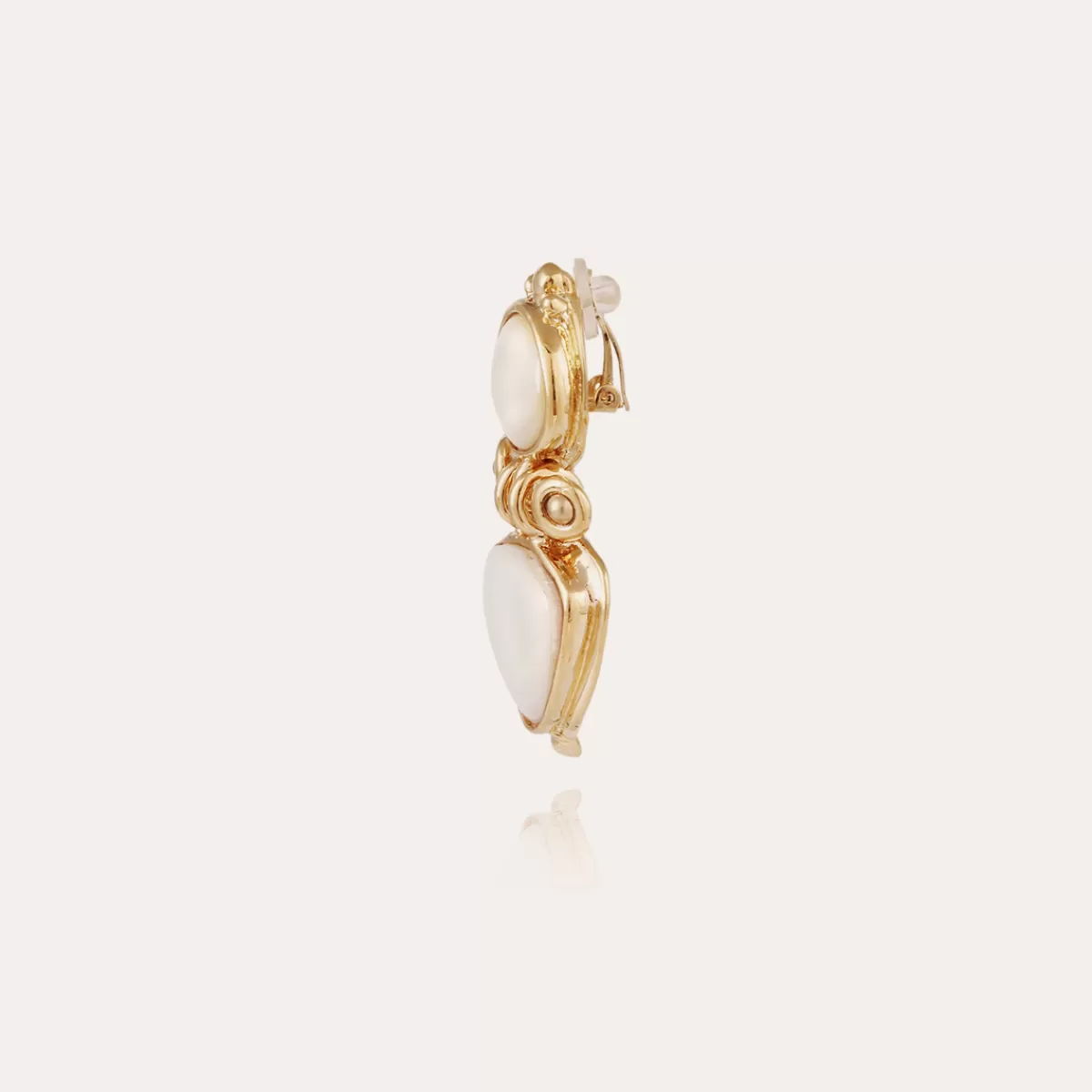 Gas Bijoux Boucles d'oreilles Colorado dorées - Nacre blanche Shop