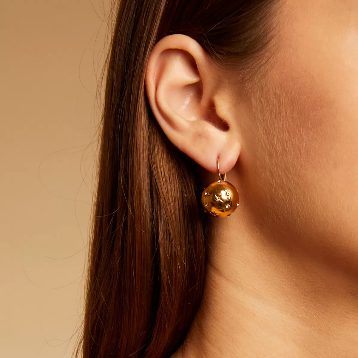 Gas Bijoux Boucles d'oreilles Comète petit modèle dorées Cheap