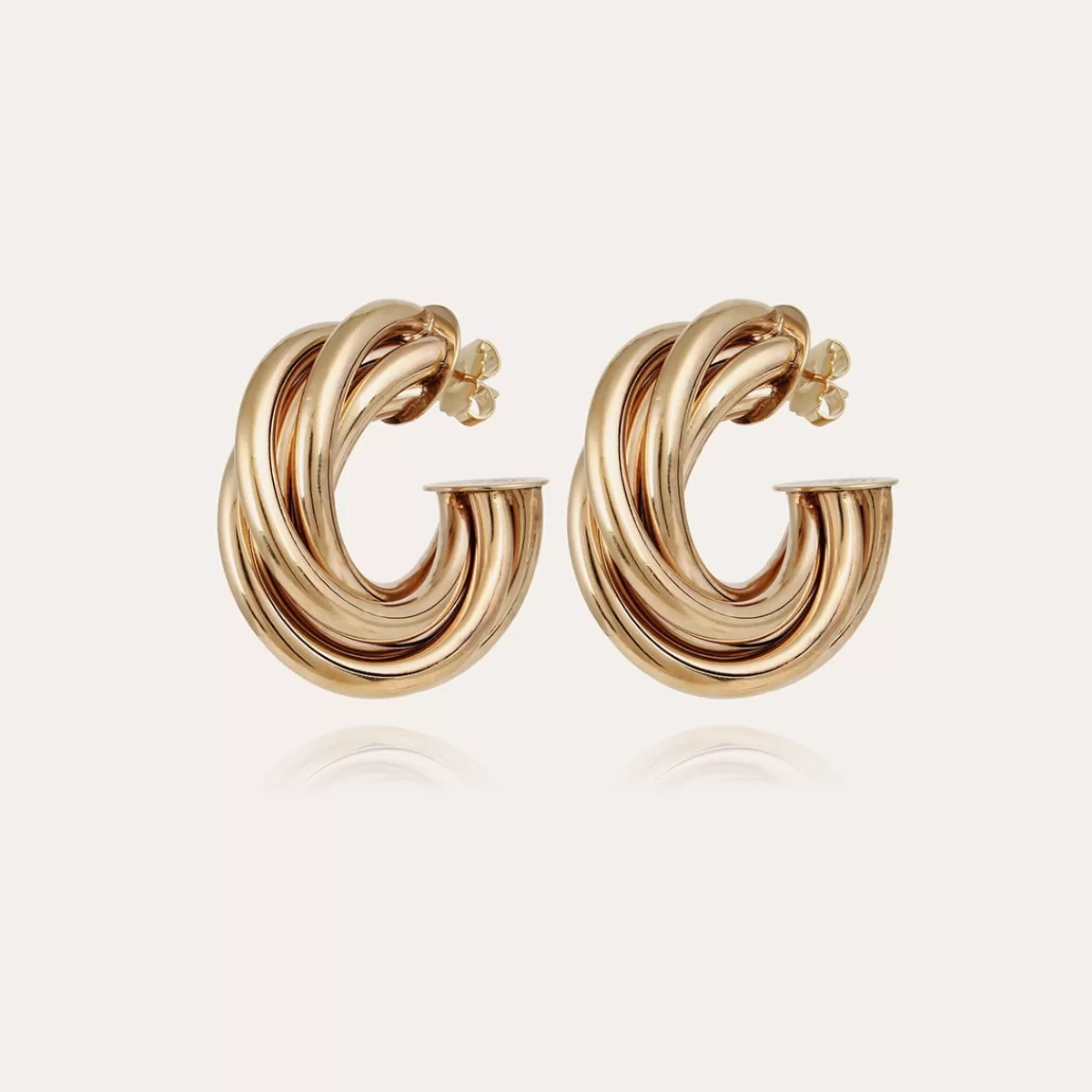 Gas Bijoux Boucles d'oreilles créoles Atik moyen modèle dorées Best Sale