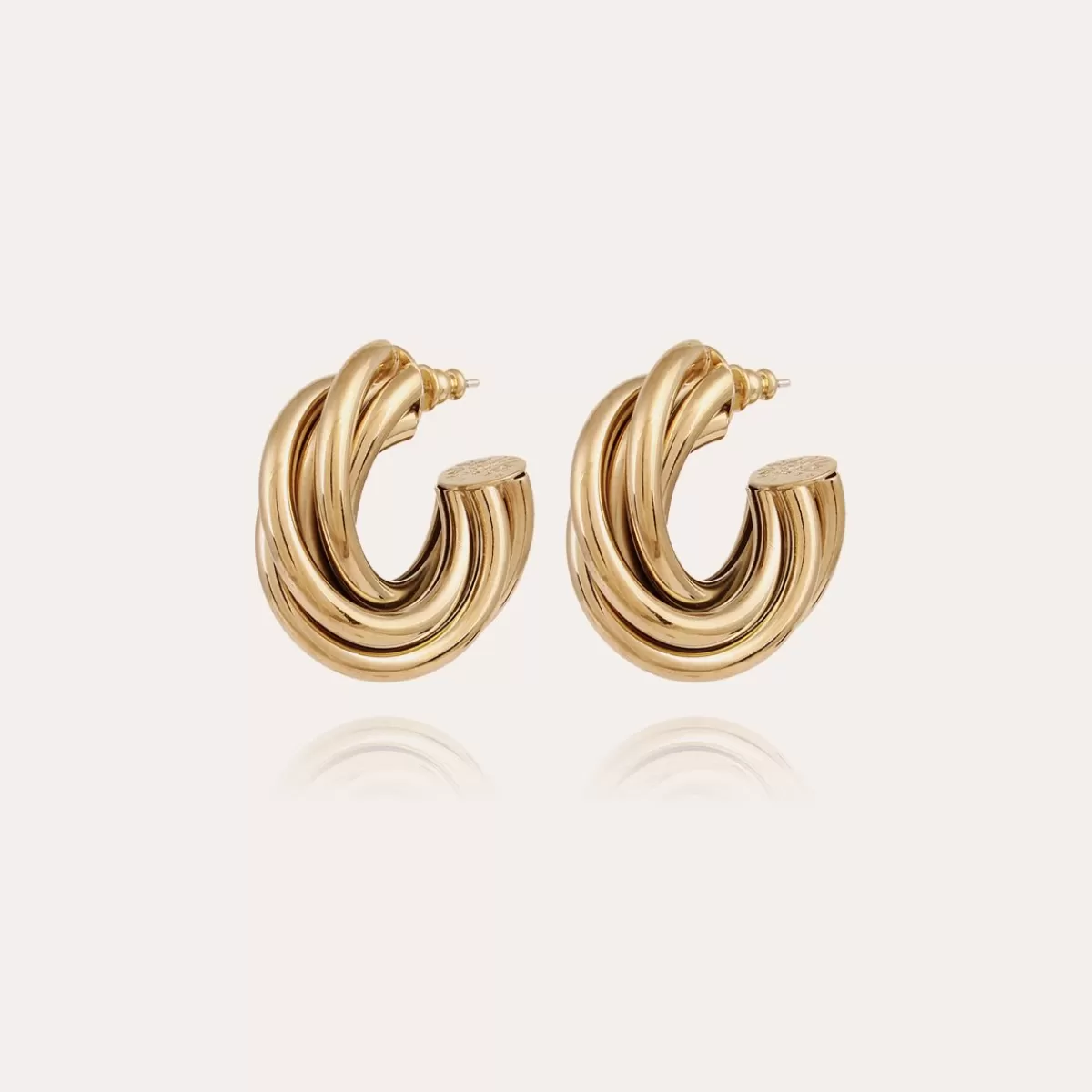 Gas Bijoux Boucles d'oreilles créoles Atik petit modèle dorées Best