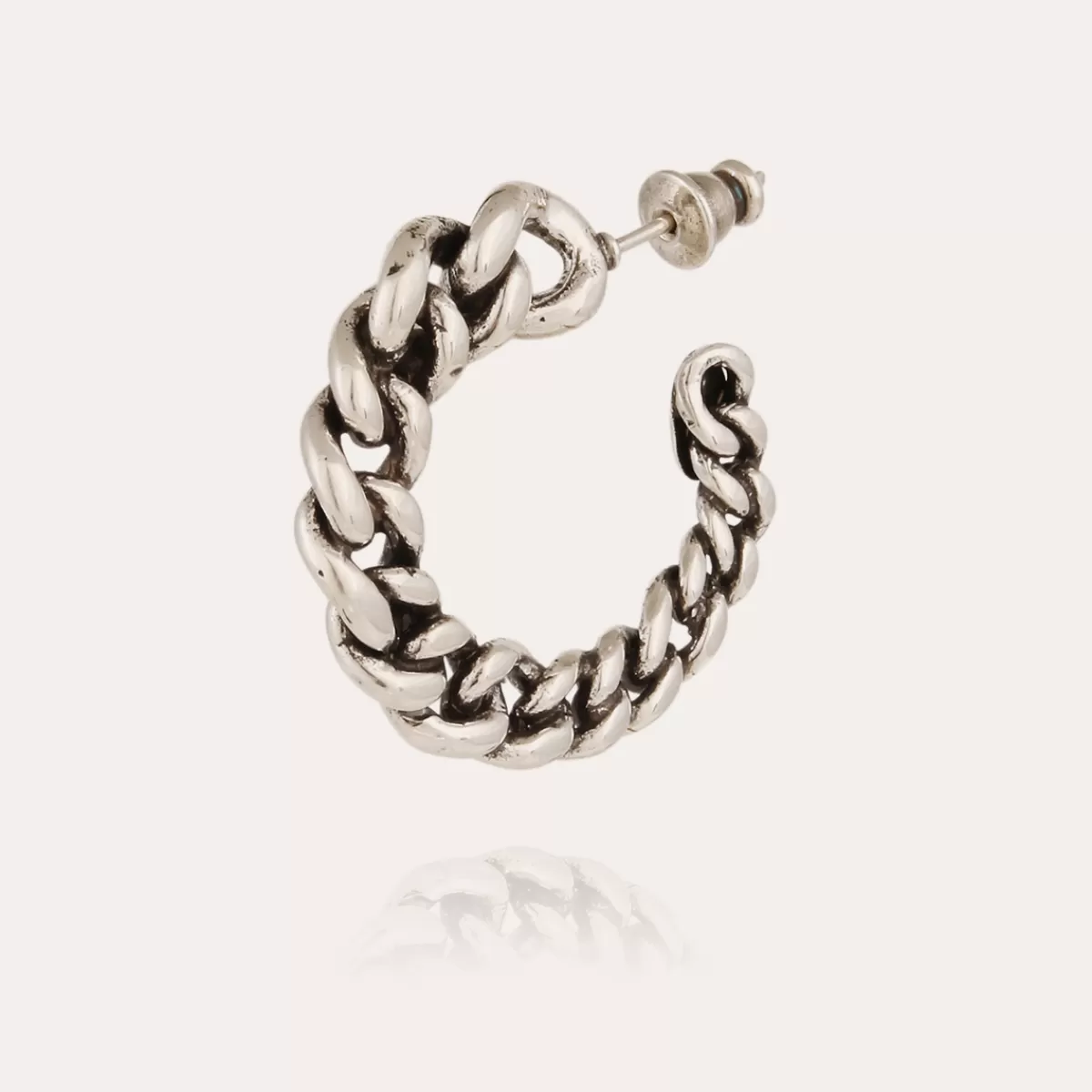Gas Bijoux Boucles d'oreilles créoles Bronxy argentées Hot