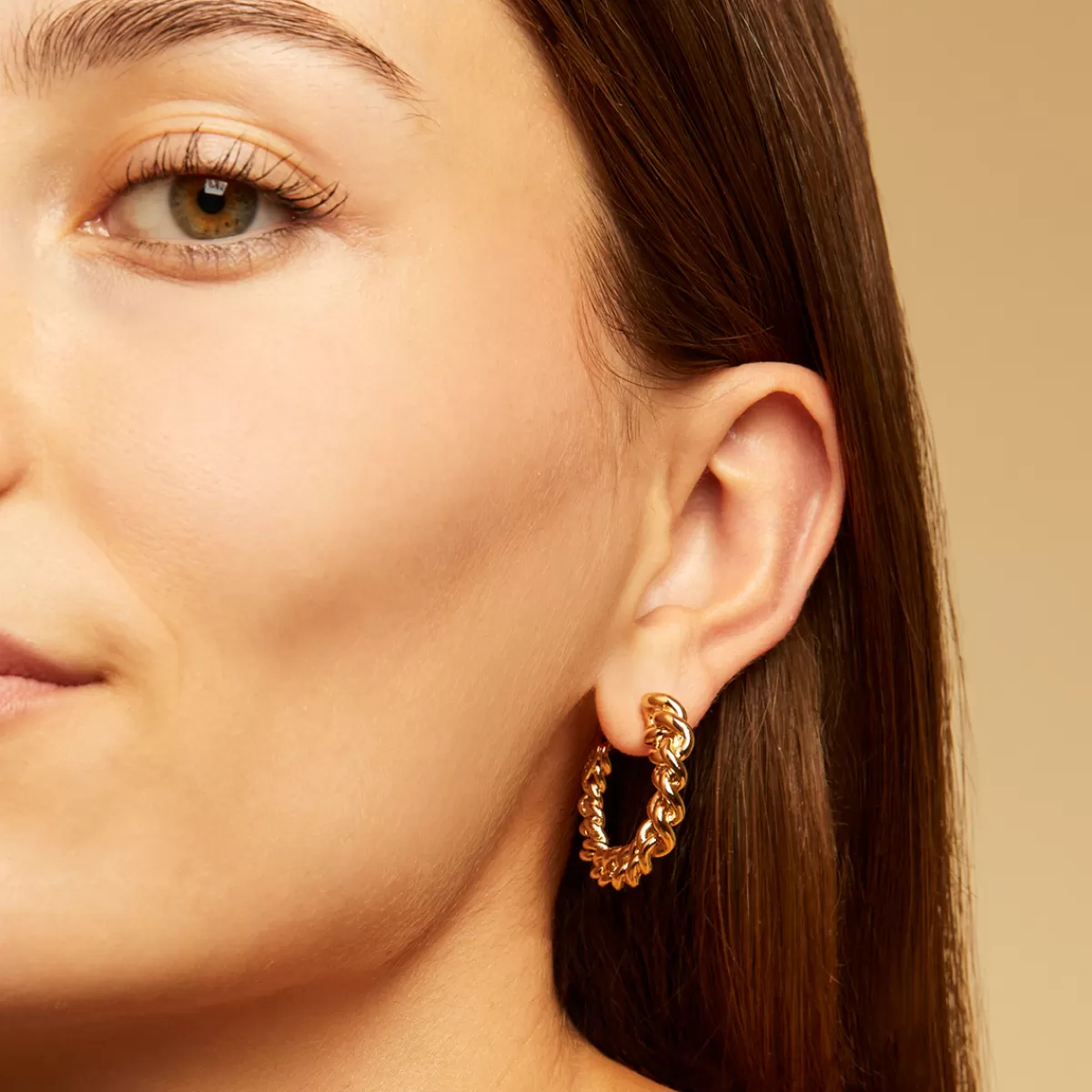 Gas Bijoux Boucles d'oreilles créoles Bronxy dorées Online