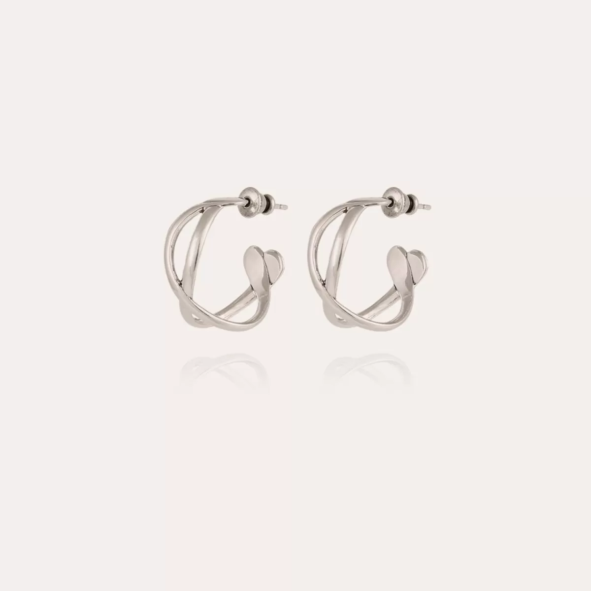 Gas Bijoux Boucles d'oreilles créoles Destinée argentées New