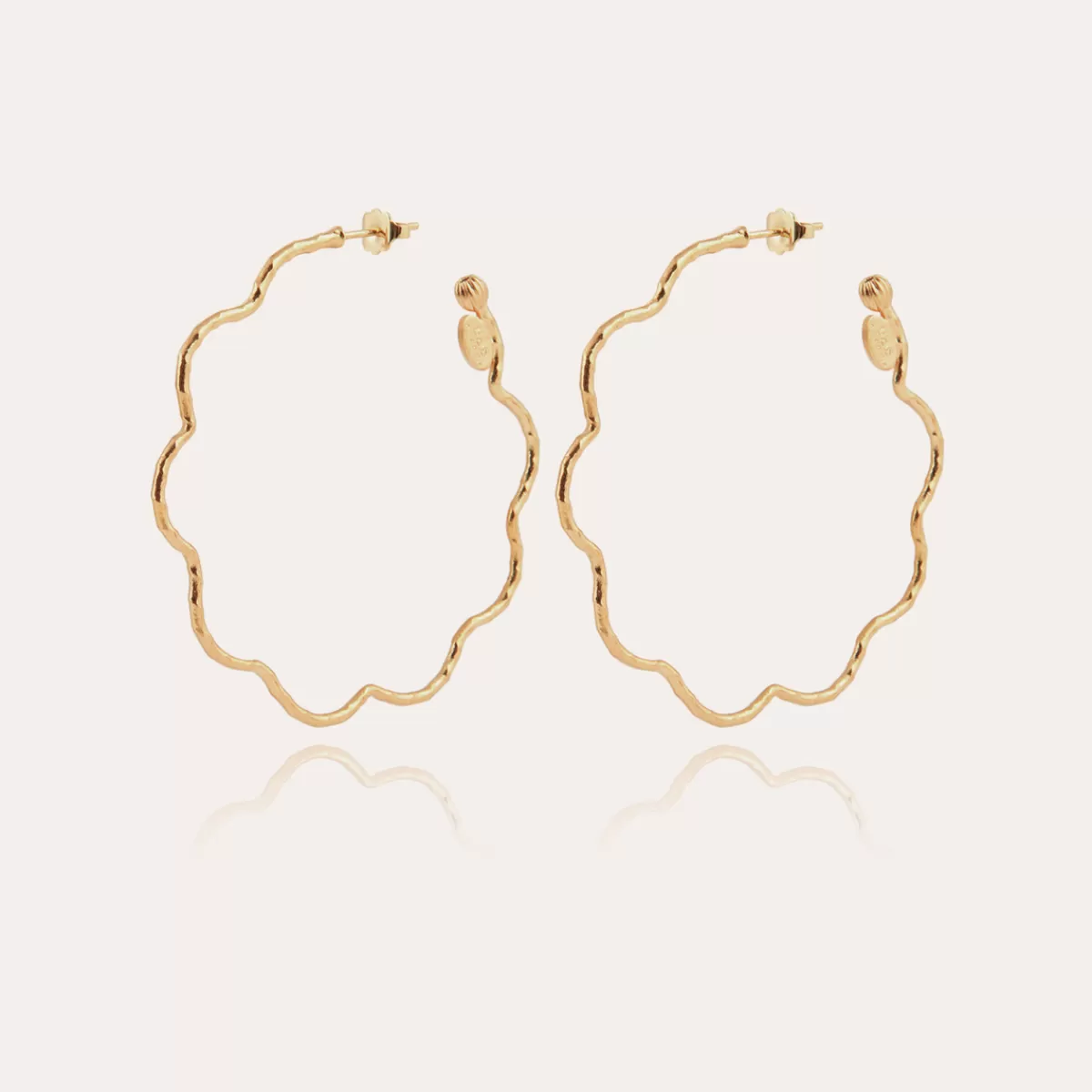 Gas Bijoux Boucles d'oreilles créoles Florette dorées Best