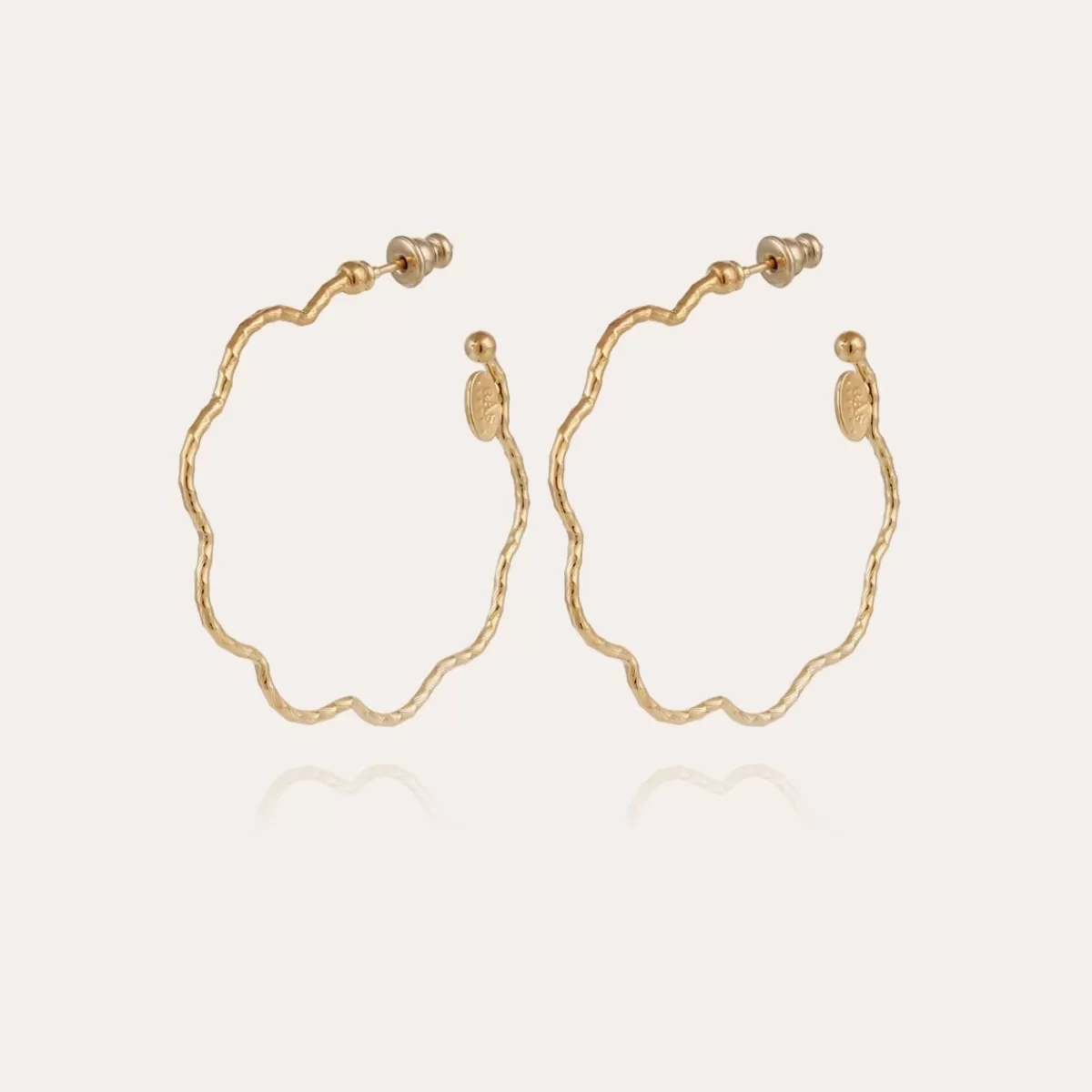 Gas Bijoux Boucles d'oreilles créoles Florette petit modèle dorées Flash Sale