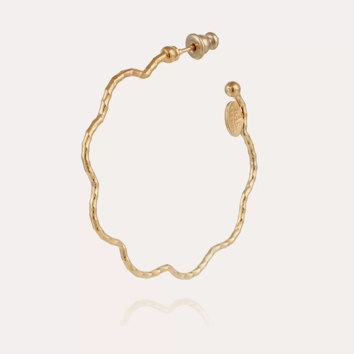 Gas Bijoux Boucles d'oreilles créoles Florette petit modèle dorées Flash Sale