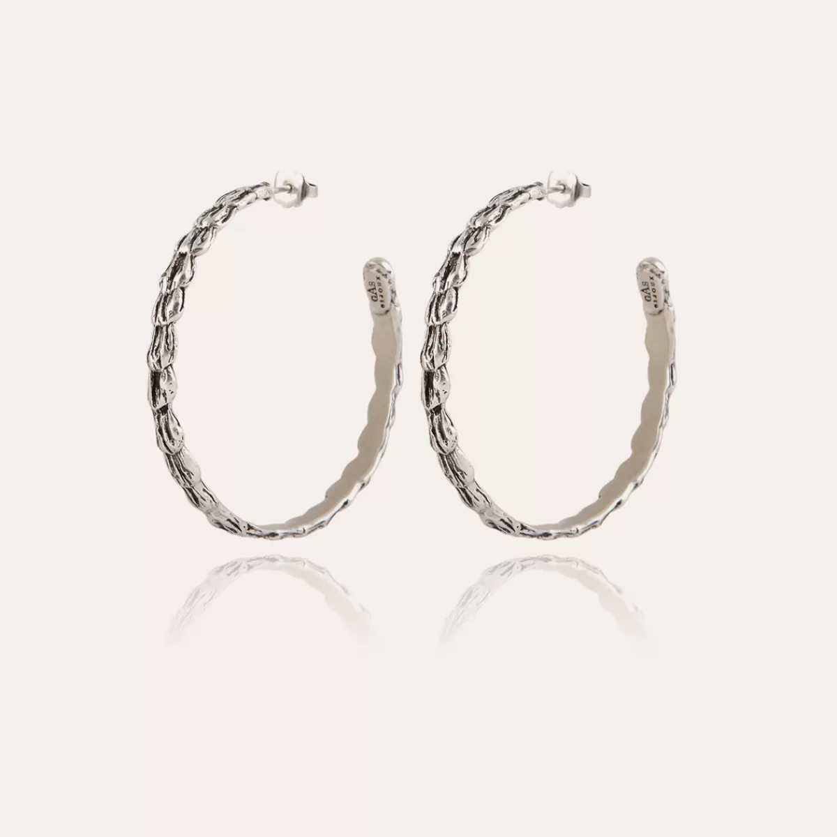Gas Bijoux Boucles d'oreilles créoles Liane argentées Cheap
