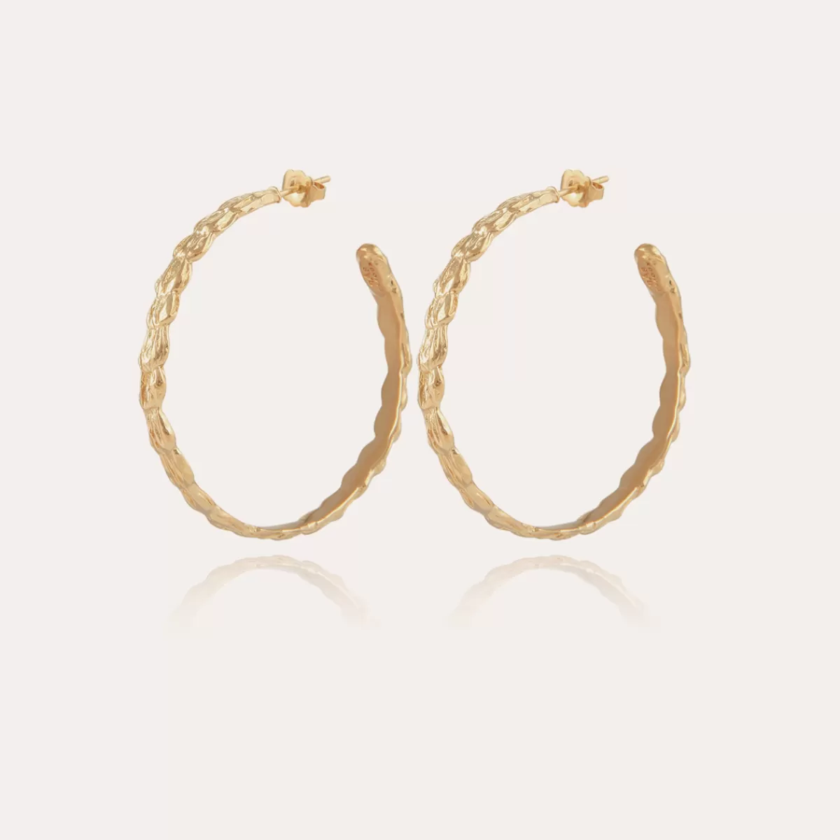 Gas Bijoux Boucles d'oreilles créoles Liane dorées Cheap