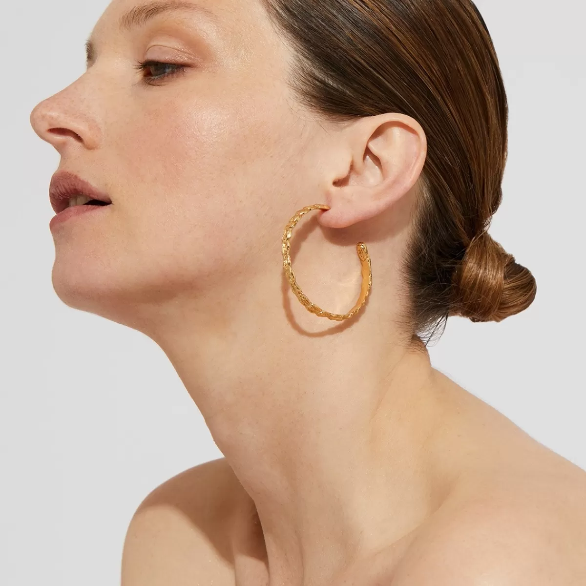 Gas Bijoux Boucles d'oreilles créoles Liane dorées Cheap