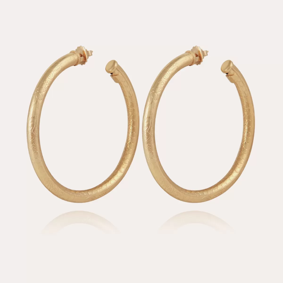 Gas Bijoux Boucles d'oreilles créoles Maoro grand modèle dorées Hot