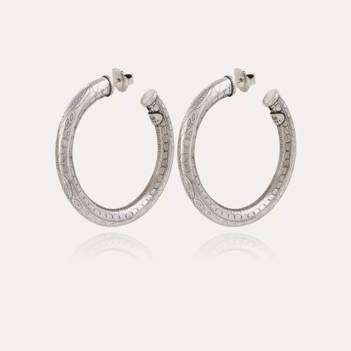Gas Bijoux Boucles d'oreilles créoles Maoro petit modèle argentées Cheap