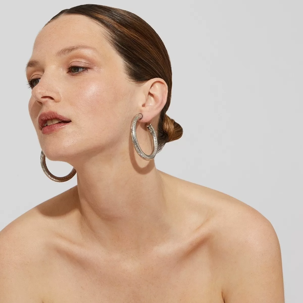 Gas Bijoux Boucles d'oreilles créoles Maoro petit modèle argentées Cheap
