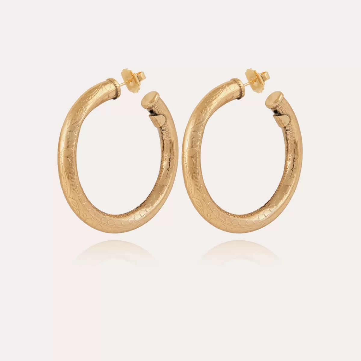 Gas Bijoux Boucles d'oreilles créoles Maoro petit modèle dorées Best
