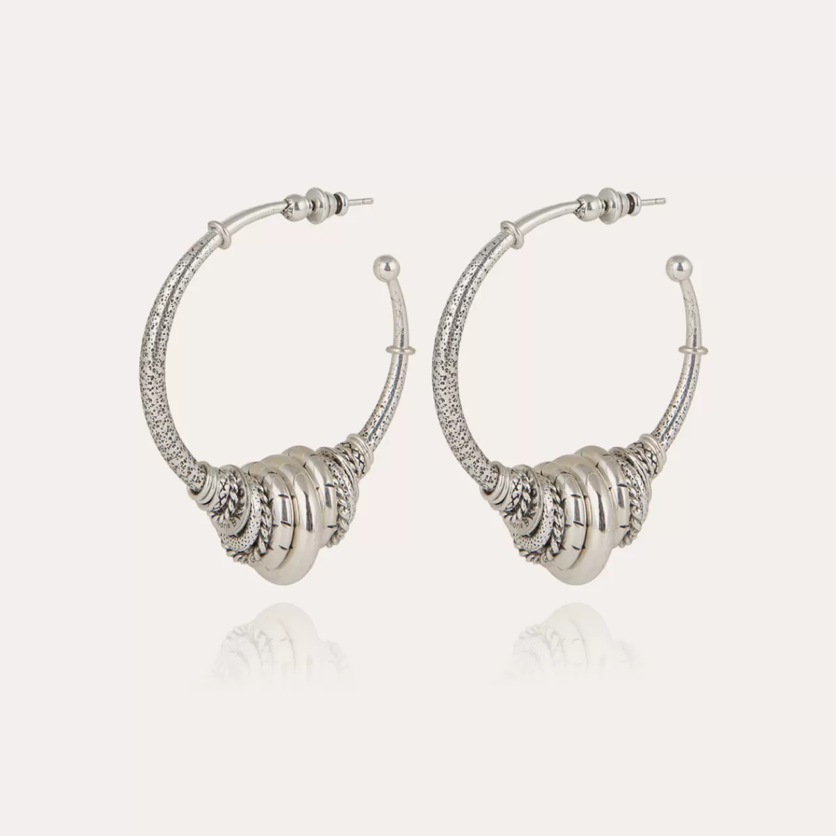 Gas Bijoux Boucles d'oreilles créoles Maranzana argentées Online