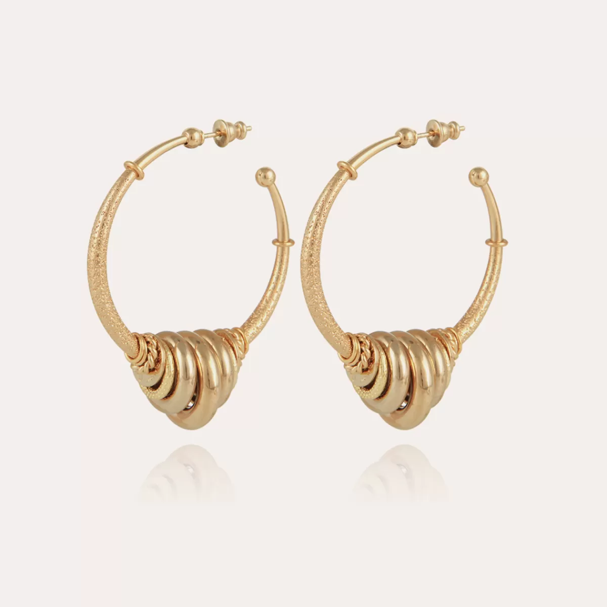 Gas Bijoux Boucles d'oreilles créoles Maranzana dorées Best Sale
