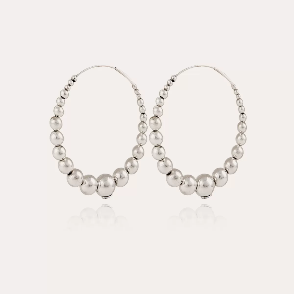 Gas Bijoux Boucles d'oreilles créoles Multiperla argentées Best