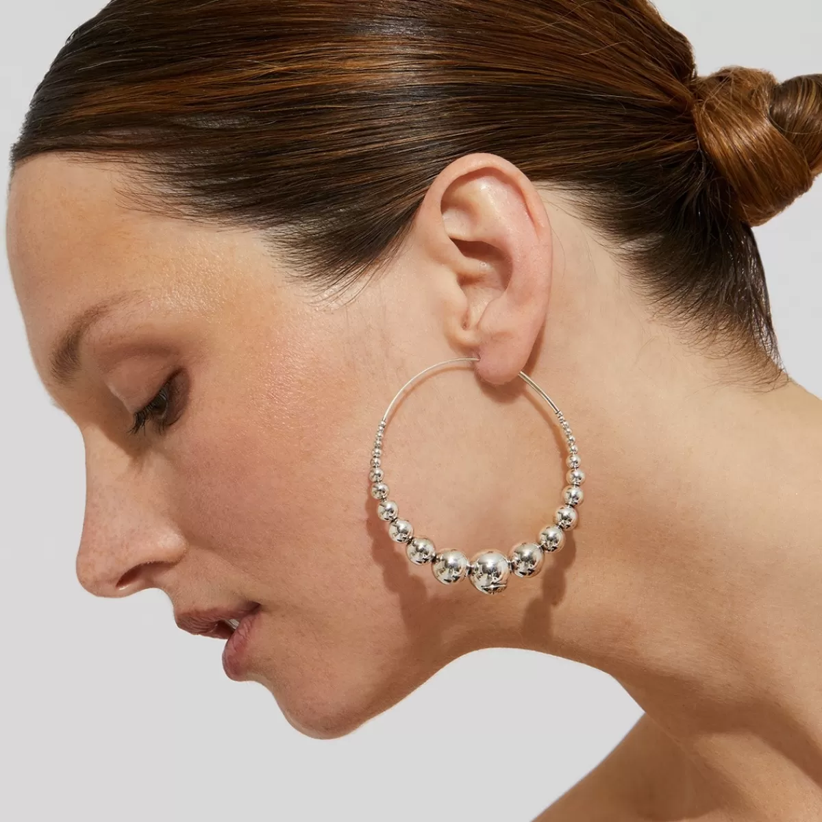 Gas Bijoux Boucles d'oreilles créoles Multiperla argentées Best