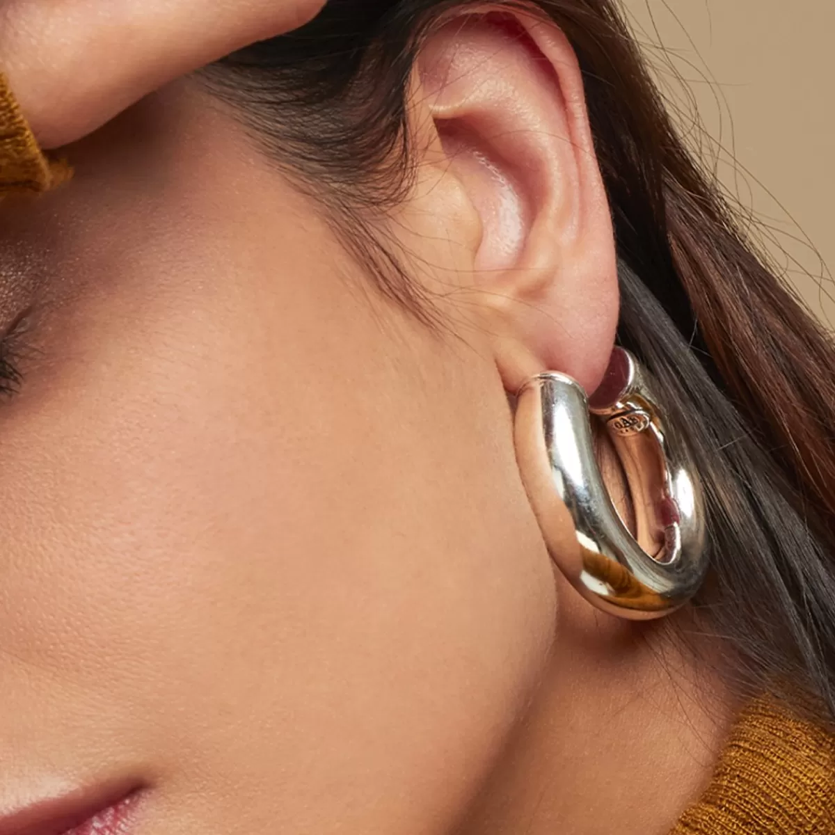 Gas Bijoux Boucles d'oreilles créoles Turner argentées Best