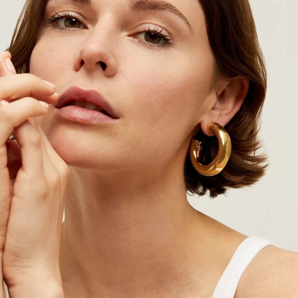 Gas Bijoux Boucles d'oreilles créoles Turner dorées Store