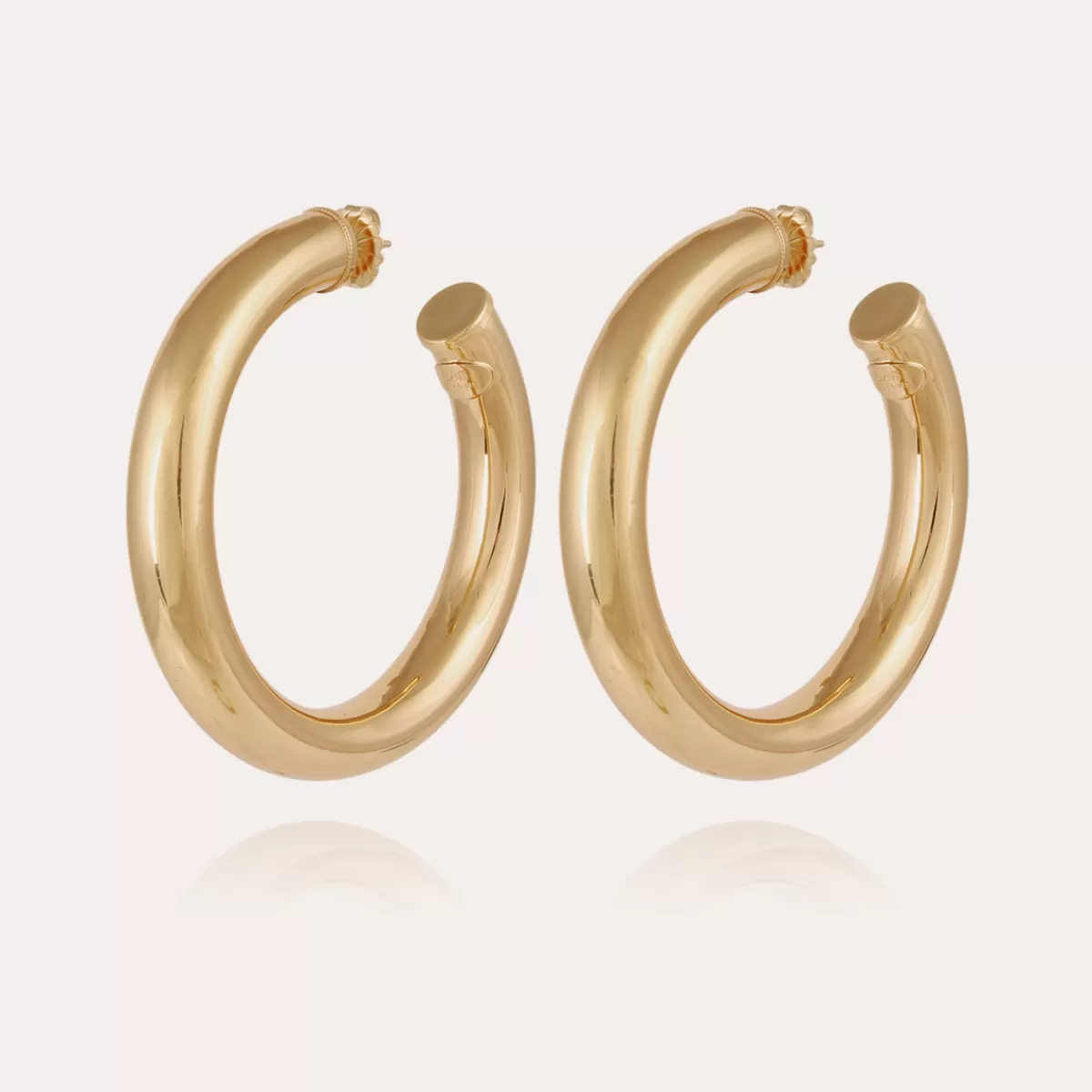 Gas Bijoux Boucles d'oreilles créoles Turner grand modèle dorées Cheap