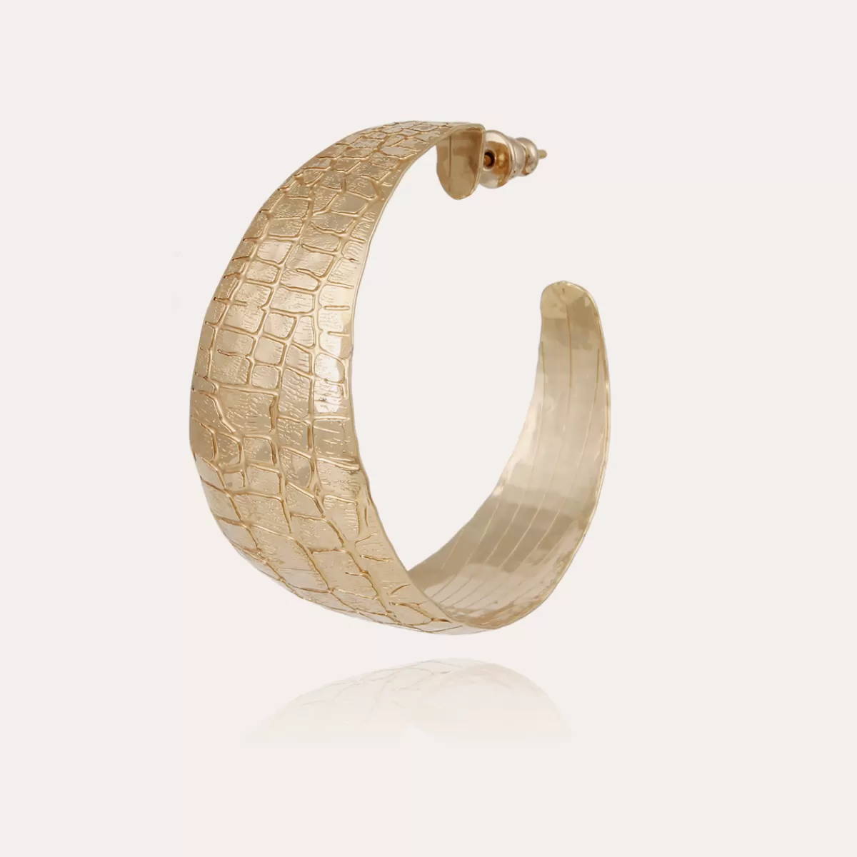 Gas Bijoux Boucles d'oreilles créoles Wild dorées Flash Sale