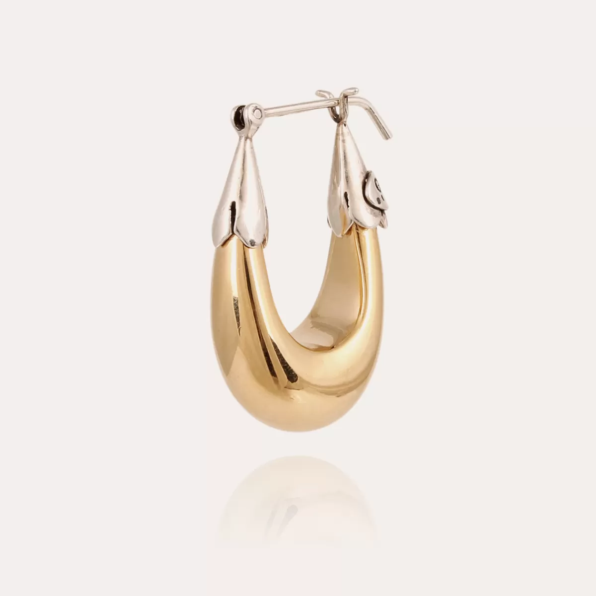 Gas Bijoux Boucles d'oreilles Écume petit modèle bicolore es Doré Best Sale